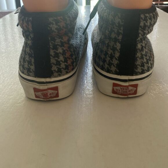 VANS Mid Top / Chukka Houndstooth Wool Sneakers Women’s Size 7.5 - Picture 5 of 10